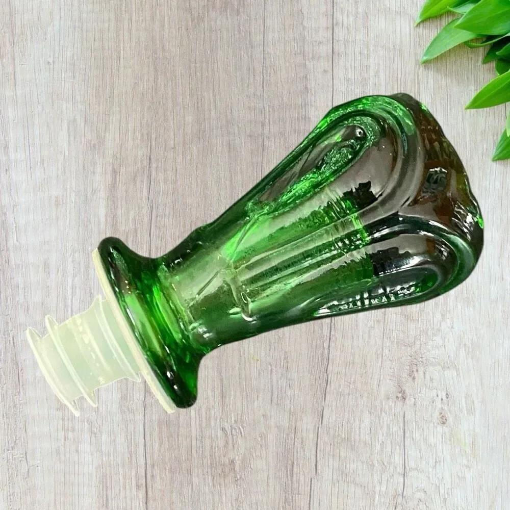 Empoli Emerald Green Diamond Cut Decanter Perfect - Picture 8 of 10